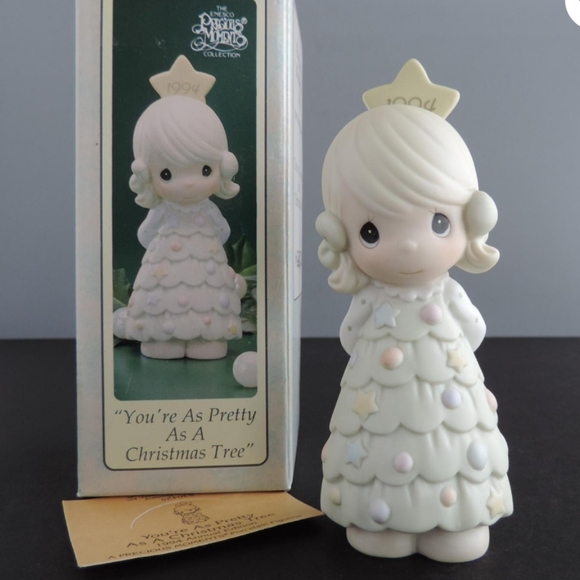 Precious Moments Other - Precious Moments #604216 1994 "You're as pretty as a Christmas tree' figurine